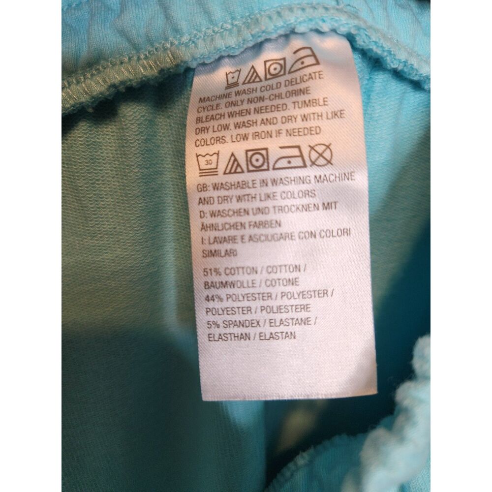 AnyBody Light Blue Lounge Pajama 2 piece Set Women's Size Top 2XL Bottom1XT - Picture 7 of 8